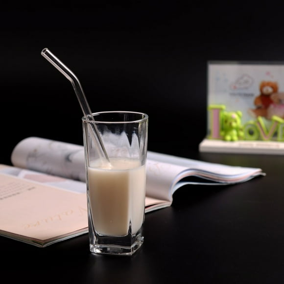Ikeay Straw| Straws Smoothie Glass Drinking Drinks Reusable Straws for Milkshakes Kitchen, Dining & Bar, Straw, Multi-Color