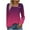 Womens Plus Size Tops Hot Pink, variant on BSDJILFG Womens Plus Size Tunic Tops Long Sleeve Fall Clothes 2025 Gradient Color T-Shirts Square Neck Loose Flowy Blouses with Buttons