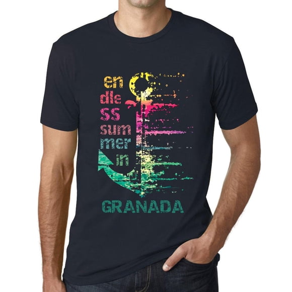 T-Shirt Graphique pour Hommes Sans Fin Été en Granada Éco-Friendly Édition Limitée T-Shirt à Manches Courtes Anniversaire Vintage Cadeau Nouveauté