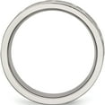 thumbnail image 2 of Titanium Greek Key 8mm Satin & Polished Band (Size 8) Made In China tb343-8, 2 of 5