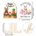 thumbnail image 2 of Wooden Easter Decor, Cute Table Ornaments for Living Room, Bedroom, Shelf and Desktop Display, Natural Wood Finish, 2 of 5