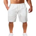 thumbnail image 2 of Pantalons à Rayures Verticales pour Hommes de Style Décontracté d'Été, 2 of 5