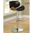 thumbnail image 2 of Coaster Tabouret de Bar Réglable en Similicuir en Noir, 2 of 2