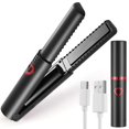 thumbnail image 1 of Plancha de pelo inalámbrica recargable USB-C 2 en 1, mini plancha con placas de cerámica, tamaño viaje., 1 of 5