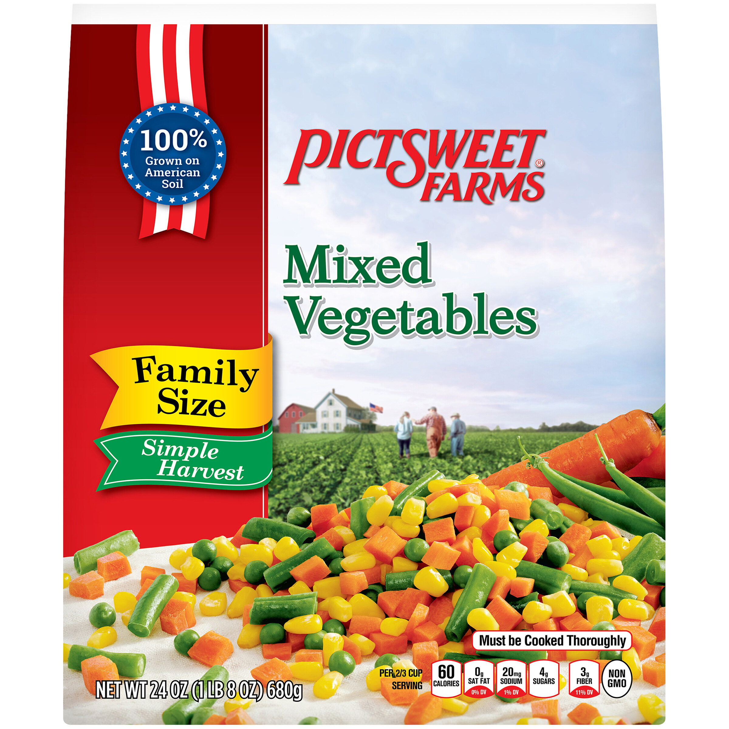 Pictsweet Farms® Simple Harvest Mixed Vegetables 24 oz. Bag