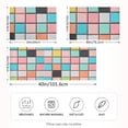thumbnail image 2 of Yayeee Pillowcase King Size Set of 2 Satin Wrinkle Resistant Pillow Case, Colorful Checkered Pattern, 2 of 8