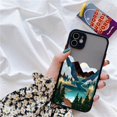 thumbnail image 1 of Funda de teléfono pintada a mano para iphone 12 13 14 11 pro Max X XS MAX XR 7 8 plus SE2 fundas de paisaje funda trasera suave a prueba de golpes Tan Jianjun unisex, 1 of 2