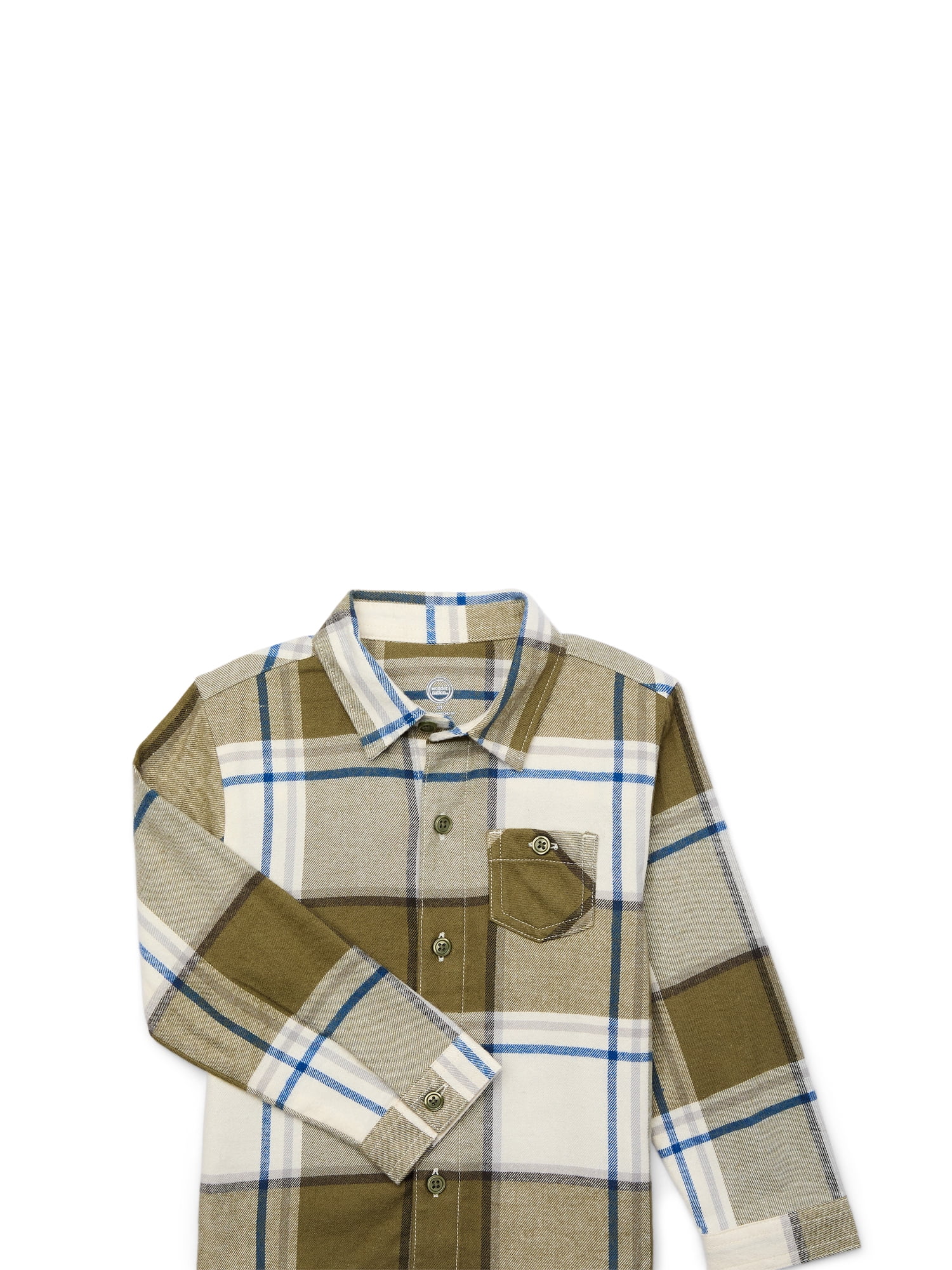 Wonder Nation Toddler Boys Flannel Shirt, Sizes 12M-5T