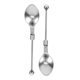 thumbnail image 5 of Juego de 2 cucharas de acero inoxidable con forma de perla, cucharas para la cena, vajilla diaria, 5 of 6