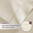 thumbnail image 5 of Danjor Linens 1800 Series 6 Piece Hotel Luxury Soft Bed Sheets Set with Deep Pockets, Queen, Cream, 5 of 9