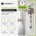 thumbnail image 3 of Couronne Co Elegant Glass Flower Vases & Test Tube for Plants – Clear Vase Decor for Living Room, Indoor Plants & Home Decorations - 16.5 in, 3 of 7