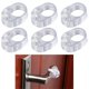 thumbnail image 1 of Protector de pared para pomo de puerta, protector de pared suave y transparente pequeño, 6 piezas, 1 of 5