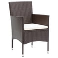 thumbnail image 4 of vidaXL Patio Dining Set Outdoor Dining Set Table and Chair Set Poly Rattan, 4 of 11