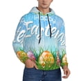 thumbnail image 2 of Daiia Happy Easter for Men's Fashion Hoodies & Sweatshirts with Kangaroo Pocket Hooded Sweatshirt Breathable & Moisture Wicking-Small, 2 of 7