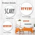 thumbnail image 3 of Decalcomania Spooky Phrases Wall Decals - Set of 17 Assorted Phrases and Words in Orange and Black Wall Decorations Removable Peel and Stick Halloween Indoor Decor, 3 of 5