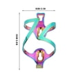thumbnail image 3 of WREESH Gradient Colorful Aluminum Alloy Bicycle Bottle Cage Riding Accessories, 3 of 9