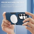 thumbnail image 4 of Magnetic Phone Case for Samsung Galaxy S23 Ultra Compatible for Magsafe, Military-Grade Shockproof Protective Case with Built-in Magnet Circle for Samsung Galaxy S23 Ultra, MS Navy Blue, 4 of 18