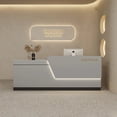 thumbnail image 3 of Cashier Church Reception Desks European Computer Checkout Reception Desks Futuristic Recepcion Mostrador Salon Furnitures My Lux Decor Round, 3 of 6