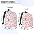 thumbnail image 3 of Lsque Cute Axolotl Pattern Canvas Daypack, Durable Backpack, High-quality Versatile Backpack,Vintage Compact Backpack-Medium, 3 of 6