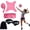 Pink, variant on Volleyball Rebound Belt Trainer, Adjustable Solo Training Equipment with Ball Holder, Practice Serving, Spiking & Passing