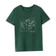 thumbnail image 4 of Camiseta Para Mujer Verano Casual Tops De Verano Para Vacaciones Uso Diario Compras XXL Verde, 4 of 7