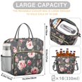 thumbnail image 5 of Pioneer Flower Floral Print Pattern Womens Lunch Box for Work,Insulated Large Lunch Bag for Tween and Teen,Loncheras Para Mujer,Leakproof Adult Lunch Bag for Work,Beach,Travel,Picnic,Camping, 5 of 7