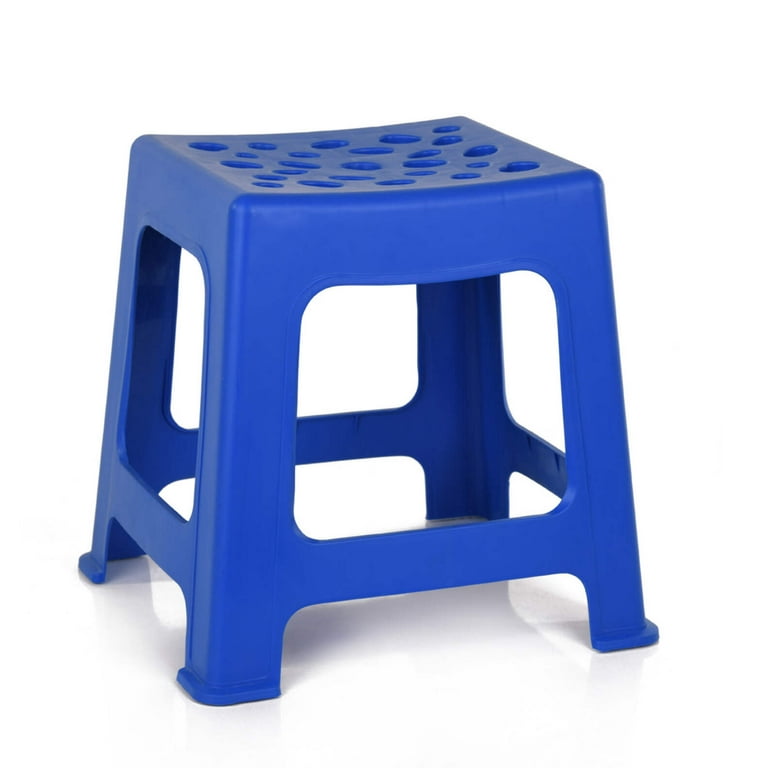 Mintra Home Light Duty Plastic Stools 12.5in Height 2 Pack