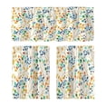 thumbnail image 2 of Aoznliie Curtains Set, Colorful Leaves Washable Light Filtering Valance & Curtains for Kitchen Window, 3 Piece Rod Pocket Collection for Dining Room, 2 of 7