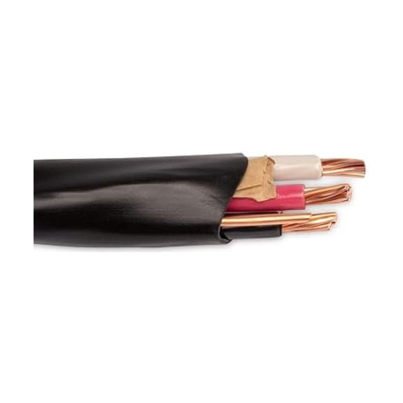6/3 NM-B, Non-Metallic, Sheathed Cable, Residential Indoor Wire, Used for Wiring Swiches, Outlets and Other Loads with Dry Applications (20Ft Cut)…