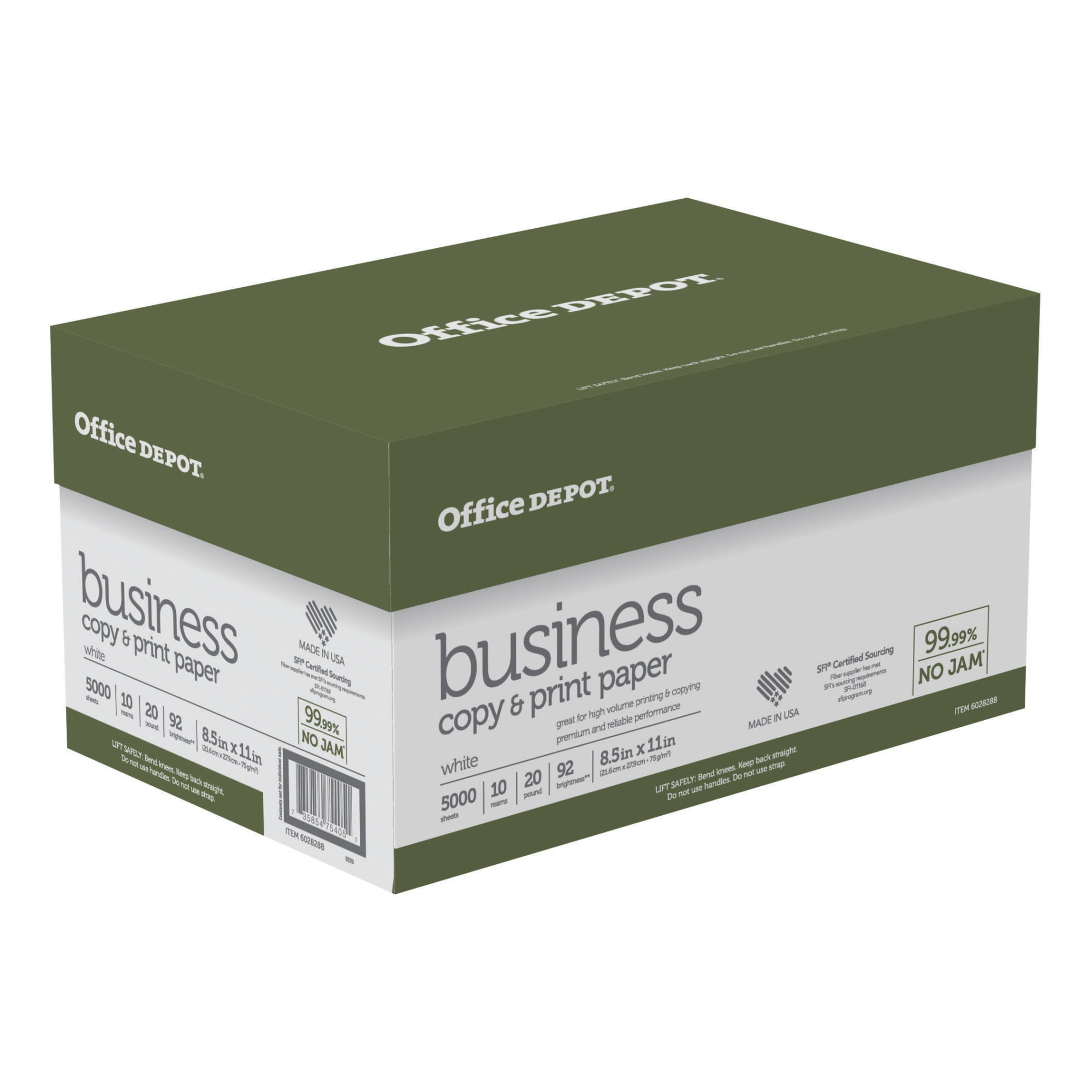 Office Depot Business A5 Printer Paper White 80 gsm Smooth 500 Sheets