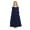 Dark Blue, variant on Little Girls Dresses Fall Kids Above Knee Long Sleeve Solid Long Princess Dress for Girls Size 9-10T
