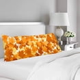 thumbnail image 2 of BSDHOME Autumn Fall Golden Leaves Maple Leave Body Pillow Covers Case Protector 20x60 inch, 2 of 2