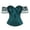 Dark Green, variant on Womens Classic Bridal Corset with Hook Closure Boned Bustier Waist Shaper Elegant Shapewear Dark Blue L