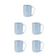 thumbnail image 1 of Inteprter Vasos de plástico para baño de nuevo estilo, soporte para cepillo de ecológico, taza para enjuagar, cepillo para enjuague, vasos para azul 5piezas Inteprter CBP059130, 1 of 4