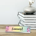 thumbnail image 2 of Feminist, Designer Series Desk Sign Nameplate (2 x 8"), 2 of 3