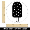 thumbnail image 2 of Ice Cream Bar Frozen Treat Popsicle with Sprinkles Nuts Self-Inking Rubber Stamp Ink Stamper - Black Ink - Small 3/4 Inch, 2 of 7