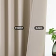 thumbnail image 3 of Cortinas Blackout Joydeco 183 cm de Largo 2 Paneles Juego Beige Claro, 3 of 9