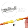 thumbnail image 6 of Wirefy Spade Connector Kit - Male and Female Spade Wire Connectors Kit - Quick Disconnect Electrical Terminal Connectors - 22-10 Gauge - 250 PCS, 6 of 7