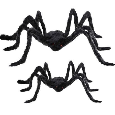 2 Pieces Fake Spider Decorations Halloween Spiders Outdoor