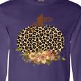 thumbnail image 4 of Inktastic Cheetah Print Pumpkin Long Sleeve T-Shirt, 4 of 5