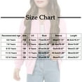 thumbnail image 2 of Girls Bomber Jacket Zip Up Casual Loose Jacquard Coat Lightweight Trendy Varsity Jacket Fall Outerwear with Pockets, 2 of 5