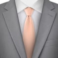 thumbnail image 3 of Jacob Alexander Men's Solid Color 2.75 inch Width Slim Neck Tie - Peach, 3 of 8