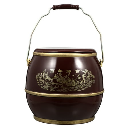 

1Pc Plastic Bucket Egg Storage Barrel Chinese Traditional Wedding Ornaments