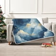 thumbnail image 2 of Wobogo Nice Starry Sky Flannel Fleece Bed Blanket as Bedspread Coverlet Sofa blankets (50x60in) Soft Lightweight Warm and Cozy, 2 of 7