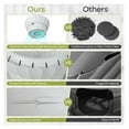 thumbnail image 6 of Cat Litter Box with Electronic Odor Removal, Plant Design Enclosed Litter Box with Door, ABS Durable Construction, Easy Clean, White+Green, 63L Capacity, 6 of 9