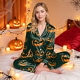 thumbnail image 5 of mgoYE Halloween Family Matching Pajamas Set Button Down Pumpkin Print, 5 of 9