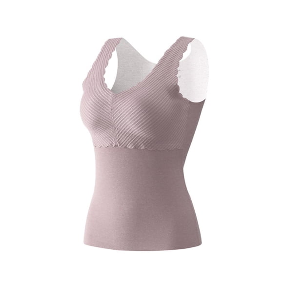 Ropa interior térmica para mujer, de invierno, con autocalentamiento, de encaje, cálida y sin costuras, de forro polar, resistente al frío.