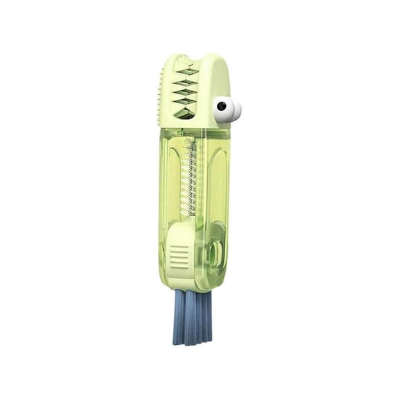 Tao Tao in 1 Cup Lid Cleaning Brush, 2024 New Portable Crevice Cleaning Brush Set for Baby Bottle Gap Tight Spaces Cup, Rotatable Cup Lid Cleaner Cup Mouth Scrubber Green