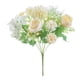 thumbnail image 1 of Ramo de bodas de San Valentín, 7 flores artificiales de peonía blanca brillante de mano de horquilla, 1 of 1