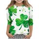 thumbnail image 2 of Blusas y camisas de manga larga y cuello redondo para niños y niñas, estilo casual, original, con estampado de manga 3/4 y cuello redondo, ideal para niñas de 3 a 14 años., 2 of 6